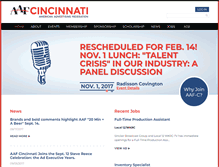 Tablet Screenshot of aafcincinnati.org